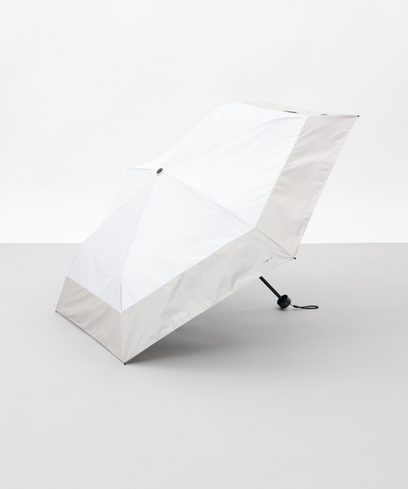 【Ungrid（アングリッド）】切継ぎロゴプリント晴雨兼用傘（折りたたみ）