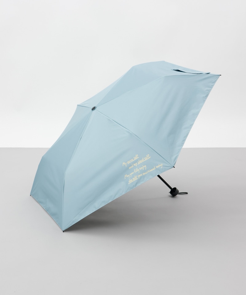 【Ungrid（アングリッド）】カリグラフィープリント晴雨兼用傘（折りたたみ）
