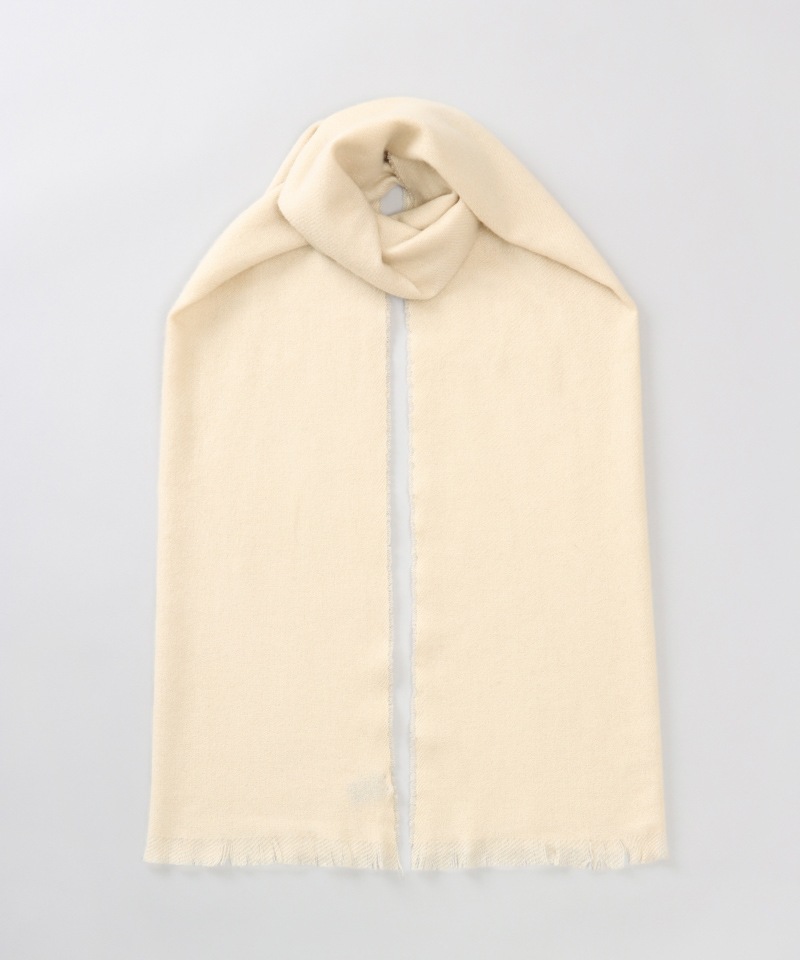 【 LANVIN COLLECTION（ランバン コレクション） 】エアリーカシミヤ中厚無地ストール