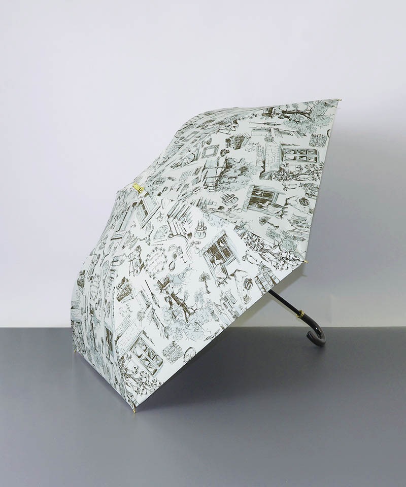 新品ビューランス　コンパクト☂️楽折り　晴雨兼用日傘　サマーシールド Beaurance （ビューランス）】サマーシールド プリント夢が棲む場所
