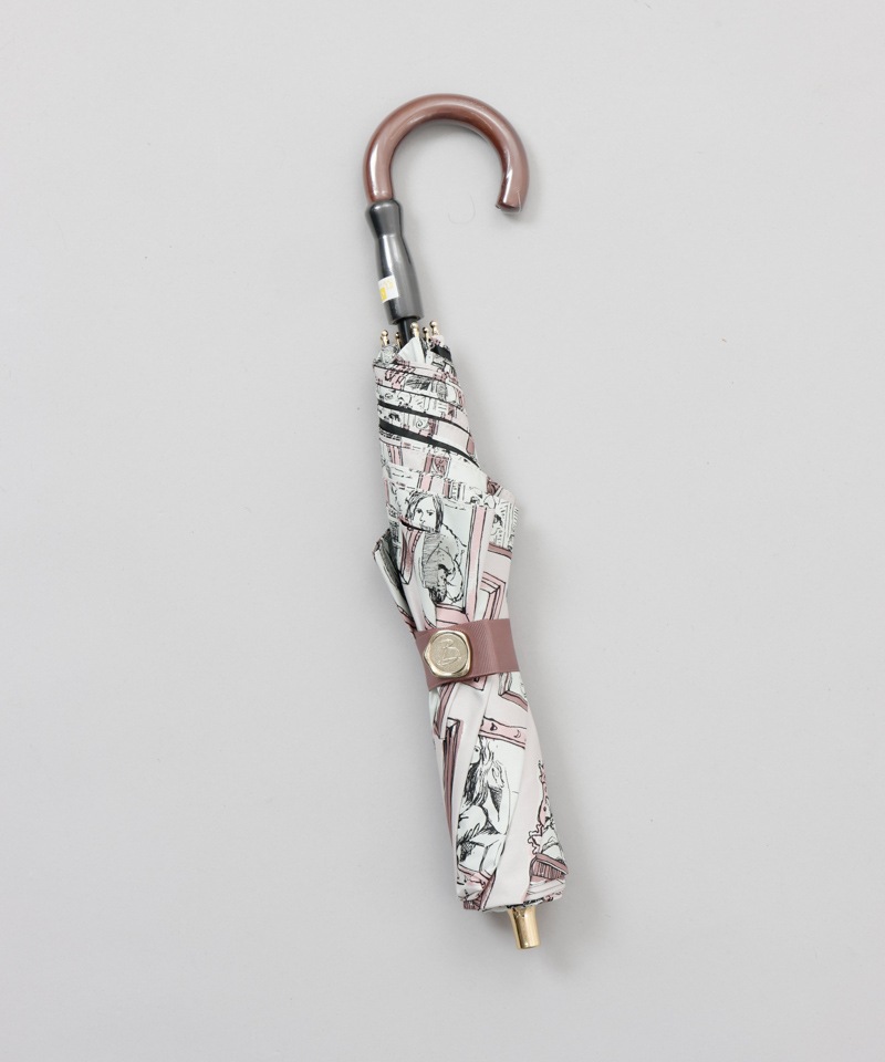 【 Beaurance （ビューランス）】サマーシールド　プリント額縁柄晴雨兼用傘（折りたたみ）