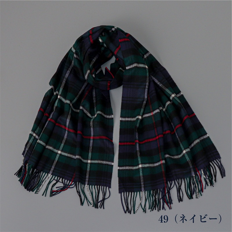 Rosemary0126 ジョンストンズ ストール チェック 黒 Rosemary0126様