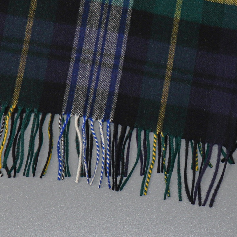 【Johnstons of Elgin（ジョンストンズ オブ エルガン）】 カシミヤ100％起毛チェック柄ストール