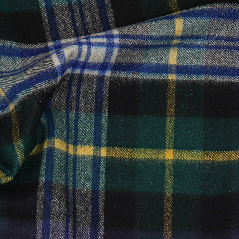 【Johnstons of Elgin（ジョンストンズ オブ エルガン）】 カシミヤ100％起毛チェック柄ストール