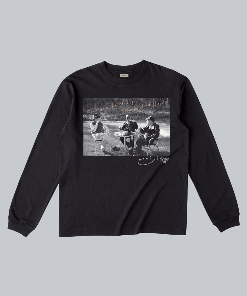 momiji 】 Long sleeve T the Unknown Great Blackモミジ