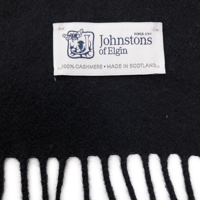 【Johnstons of Elgin（ジョンストンズ オブ エルガン）】 カシミヤ100％起毛無地マフラー