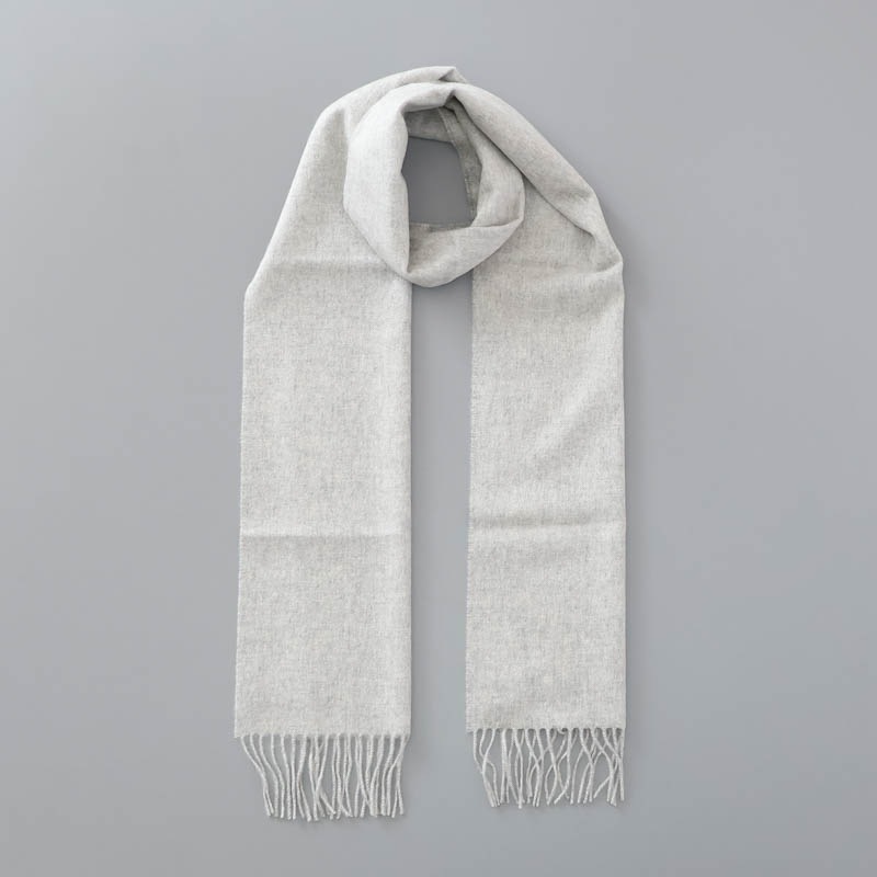 【Johnstons of Elgin（ジョンストンズ オブ エルガン）】 カシミヤ100％起毛無地マフラー