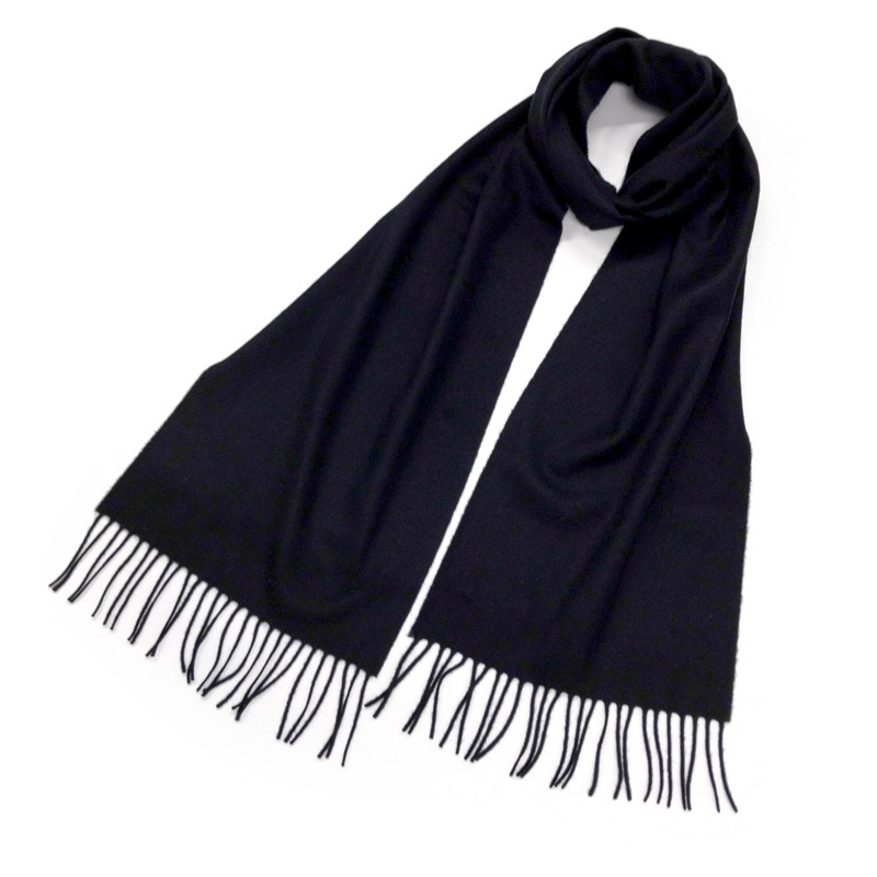 【Johnstons of Elgin（ジョンストンズ オブ エルガン）】 カシミヤ100％起毛無地マフラー