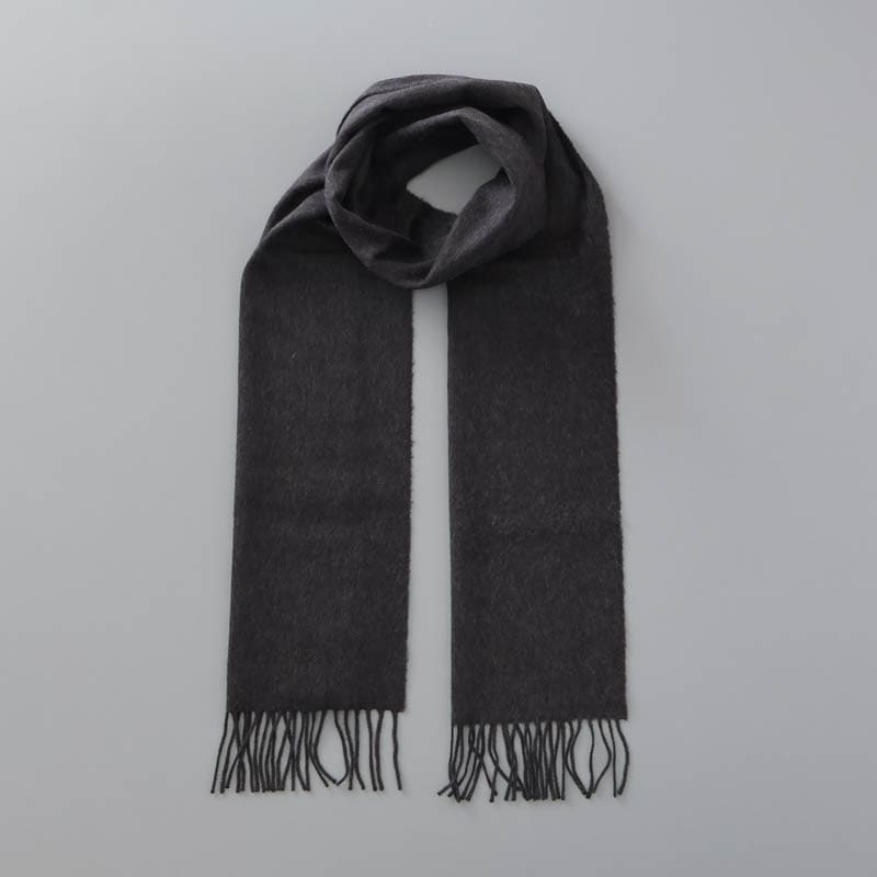 【Johnstons of Elgin（ジョンストンズ オブ エルガン）】 カシミヤ100％起毛無地マフラー