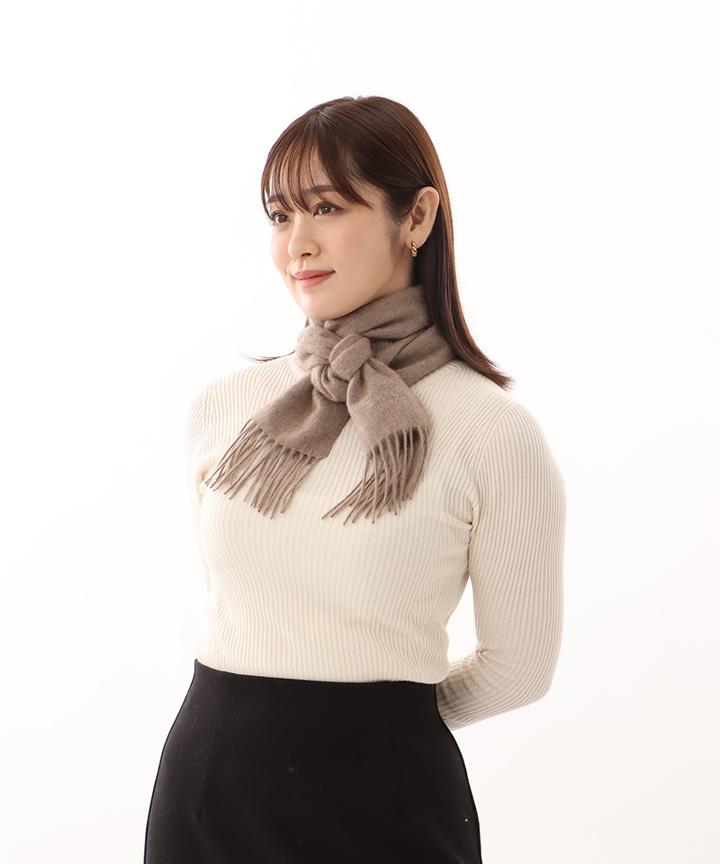 LANVIN COLLECTION（ランバン コレクション） 】 カシミヤ 無地プチ