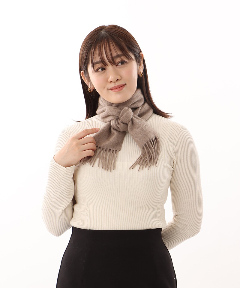 LANVIN COLLECTION（ランバン コレクション） 】 カシミヤ 無地プチ