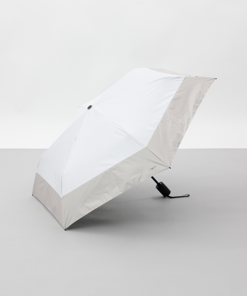 【Ungrid（アングリッド）】切継ぎロゴプリント晴雨兼用傘（折りたたみ）