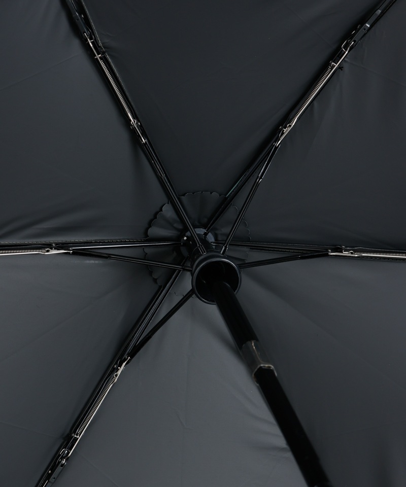 【Ungrid（アングリッド）】切継ぎロゴプリント晴雨兼用傘（折りたたみ）