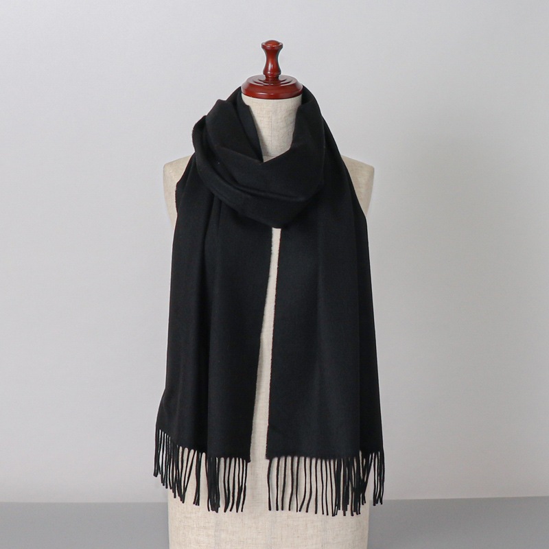 【Johnstons of Elgin（ジョンストンズ オブ エルガン）】 カシミヤ100％起毛無地マフラー