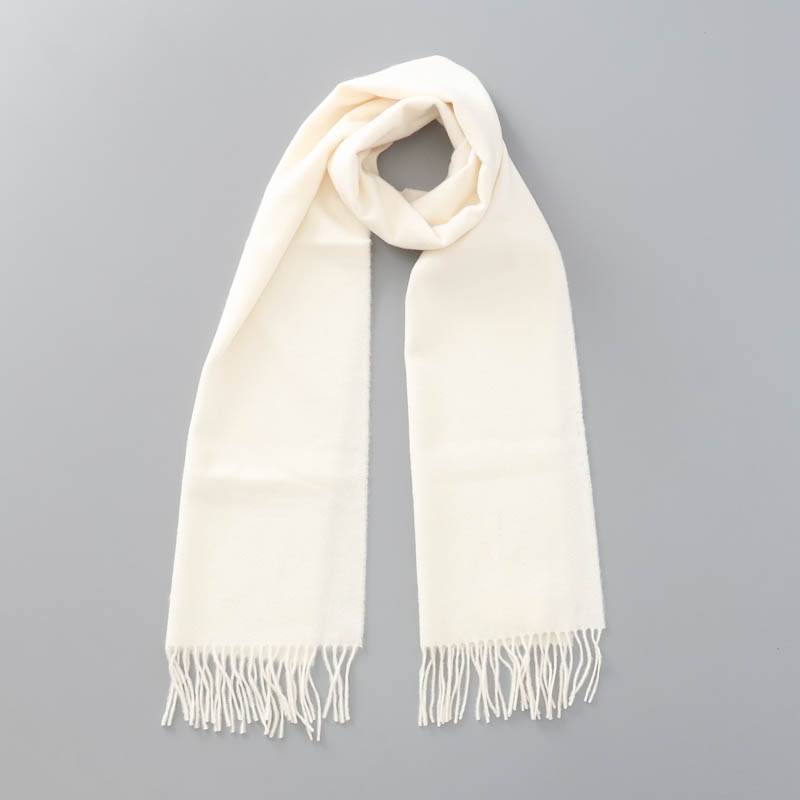 【Johnstons of Elgin（ジョンストンズ オブ エルガン）】 カシミヤ100％起毛無地マフラー