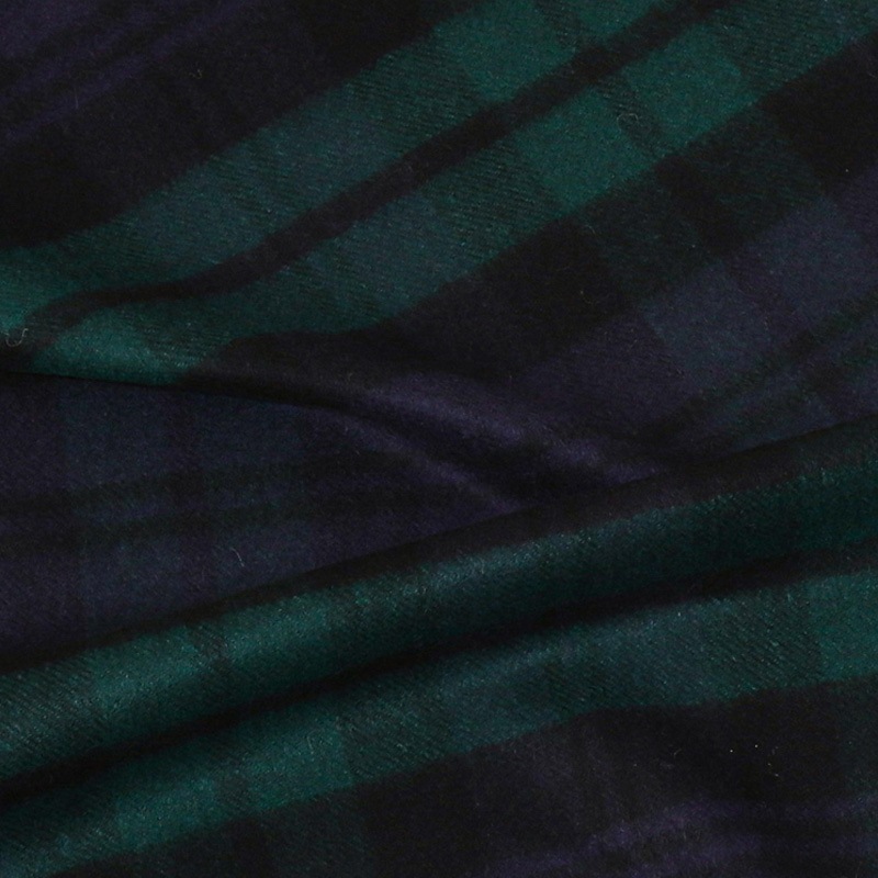 【Johnstons of Elgin（ジョンストンズ オブ エルガン）】カシミヤ100％起毛チェック柄マフラー