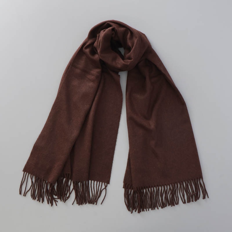 【Johnstons of Elgin（ジョンストンズ オブ エルガン）】 カシミヤ100％起毛無地ストール