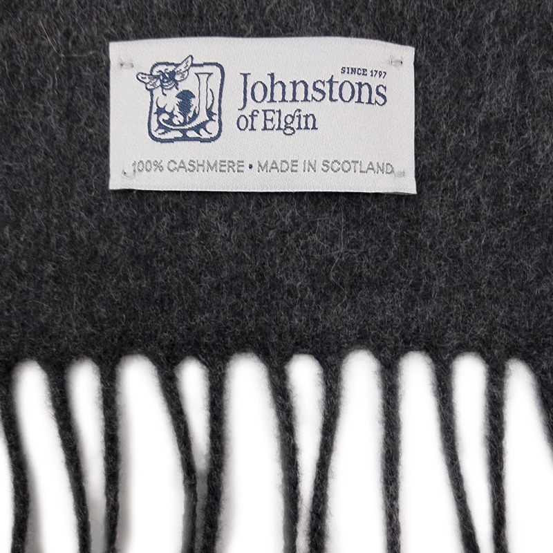 【Johnstons of Elgin（ジョンストンズ オブ エルガン）】 カシミヤ100％起毛無地ストール
