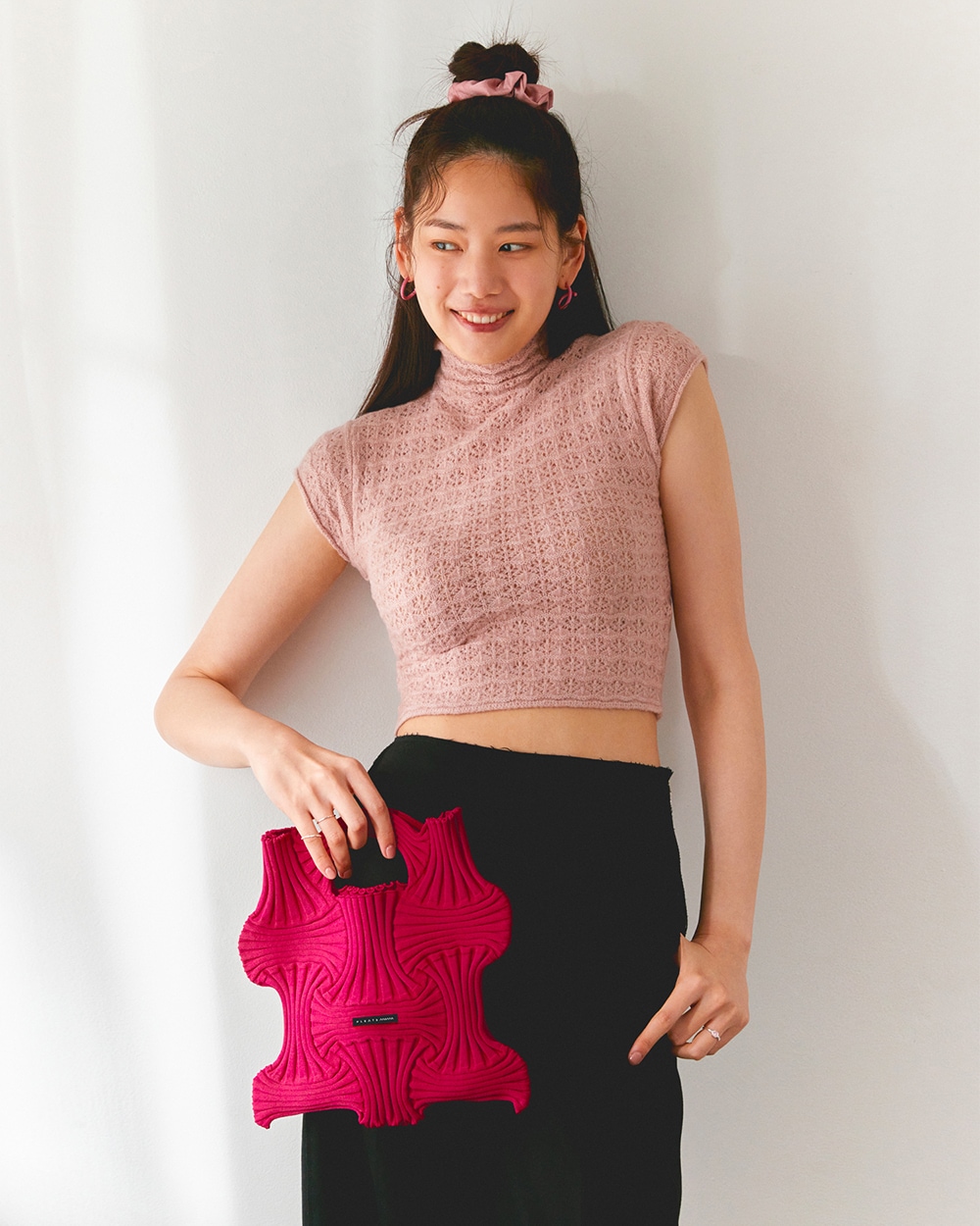【PLEATS MAMA(プリーツママ)】BOW BAG ボウバッグ