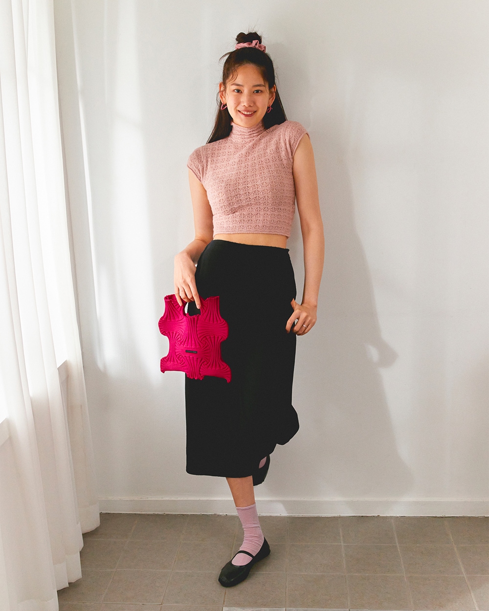 【PLEATS MAMA(プリーツママ)】BOW BAG ボウバッグ