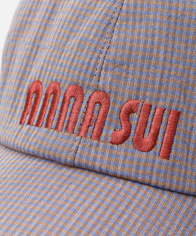 【 ANNA SUI（アナ スイ）】ネコ耳ロゴ刺しゅうキャップ