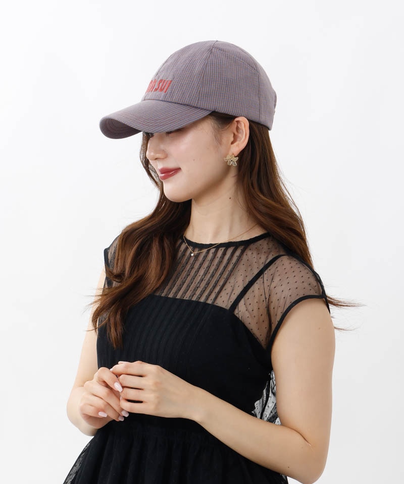 【 ANNA SUI（アナ スイ）】ネコ耳ロゴ刺しゅうキャップ