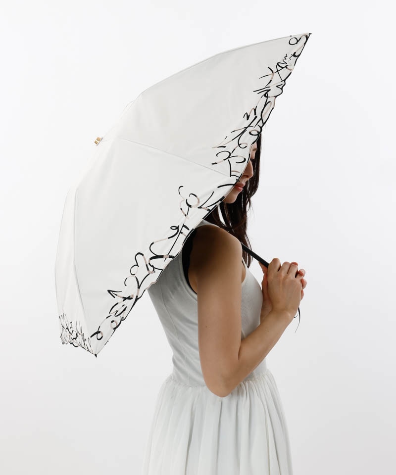 ビューランス新品 晴雨兼用傘 日傘 /折りたたみ / サマーシールド No.13 Beaurance (ビューランス)】アストロロジー刺繍晴雨兼用