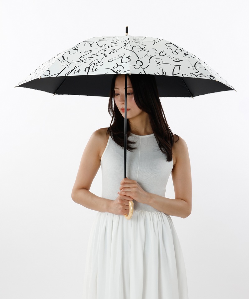 Oggi7月号掲載【 Beaurance （ビューランス）】デッサンタッチ星座柄プリント晴雨兼用傘(長傘)