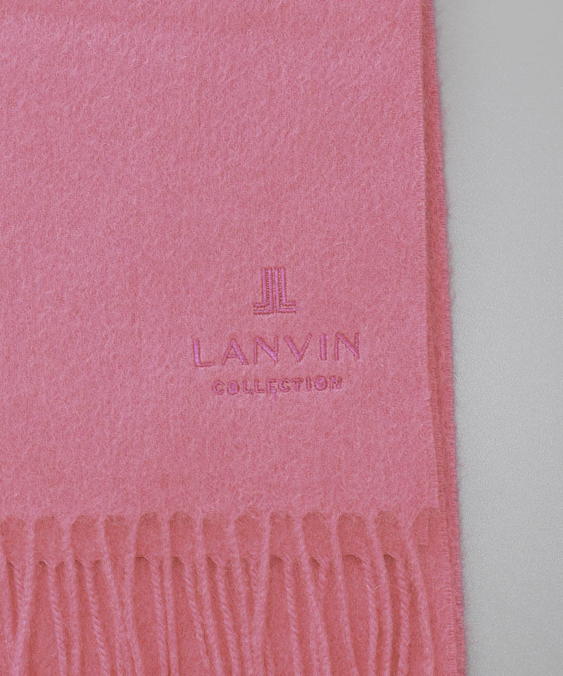 【 LANVIN COLLECTION（ランバン コレクション） 】 カシミヤ 無地マフラー（23色)