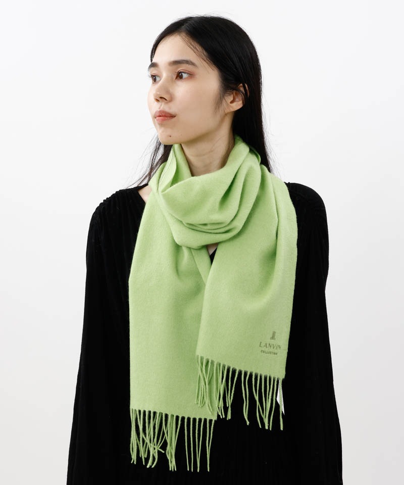【 LANVIN COLLECTION（ランバン コレクション） 】 カシミヤ 無地マフラー（23色)