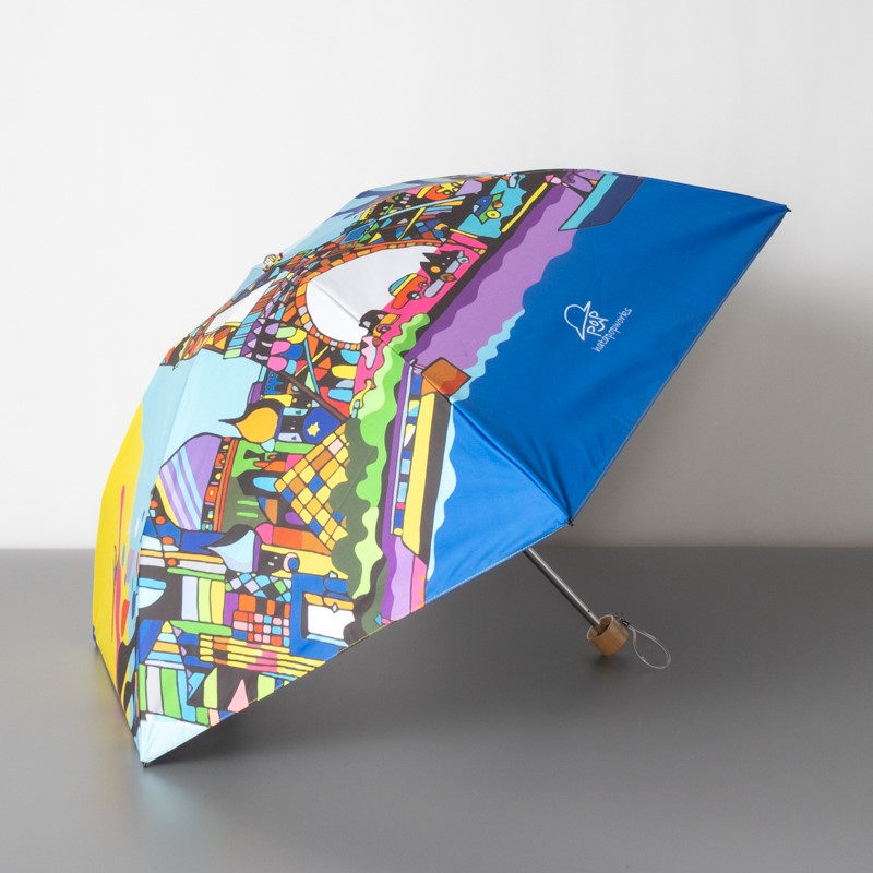 【 クリエイターズ コラボ 】ハタヤマ マサオ（晴雨兼用傘） 受注生産品