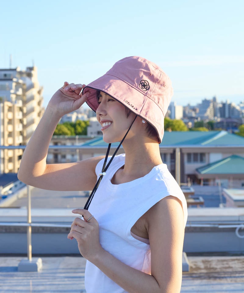 CLATHAS.（クレイサス）】刺繍ドローコード付きバケットハットALL