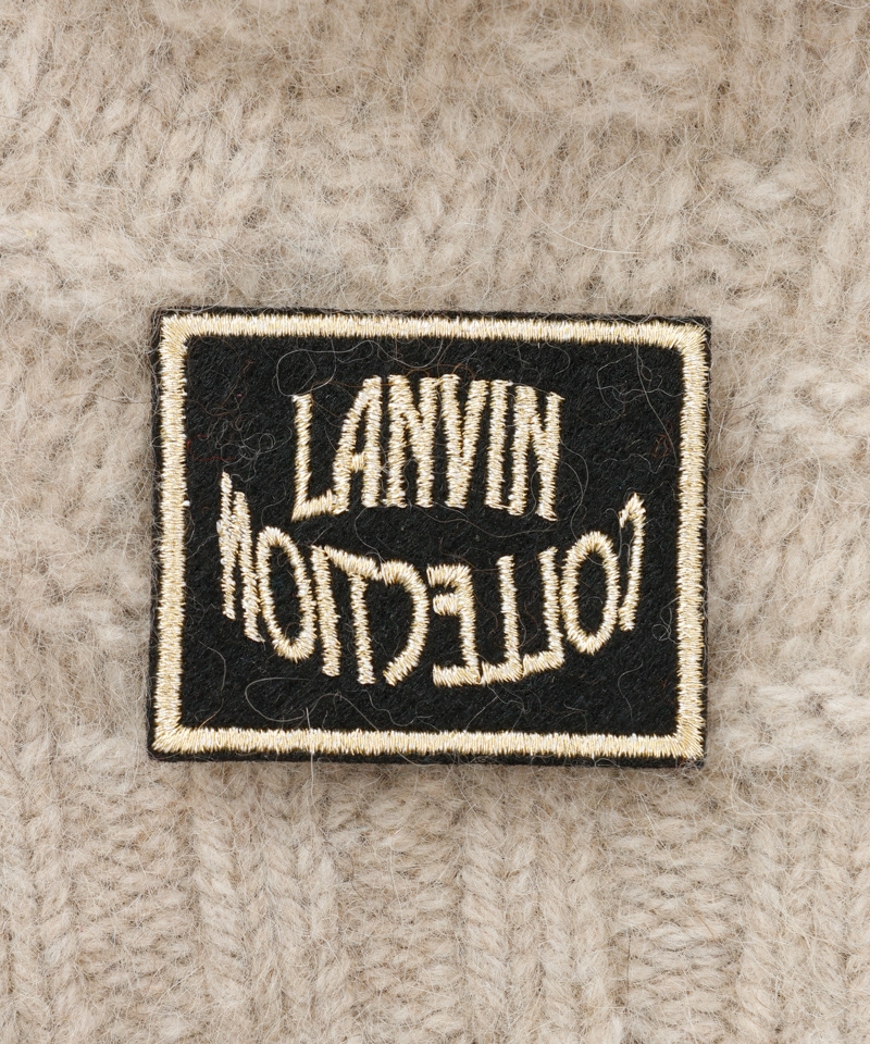 ランバン　ニット　ジャケット　アウター　ラメ LANVIN COLLECTION（ランバン コレクション） 】斜め切り替え