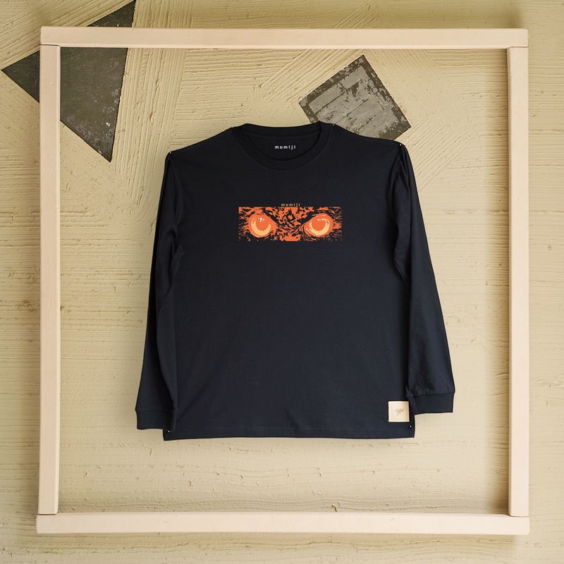 【 momiji 】 Long sleeve T the Art -幸運を告げるフクロウ-