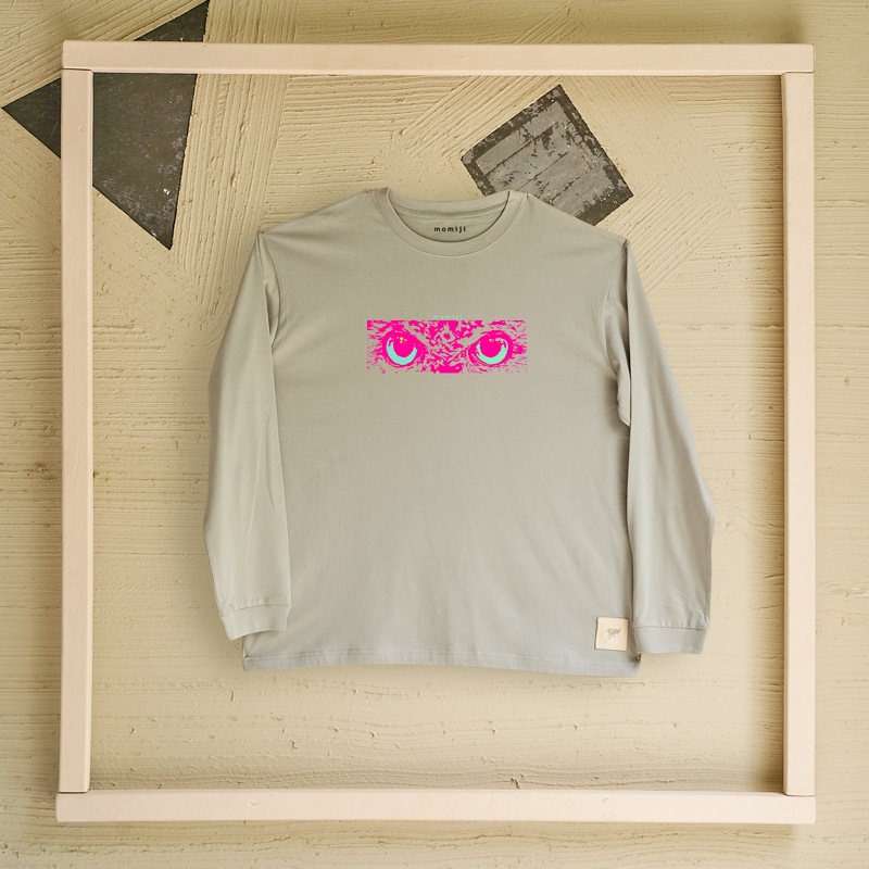【 momiji 】 Long sleeve T the Art -幸運を告げるフクロウ-