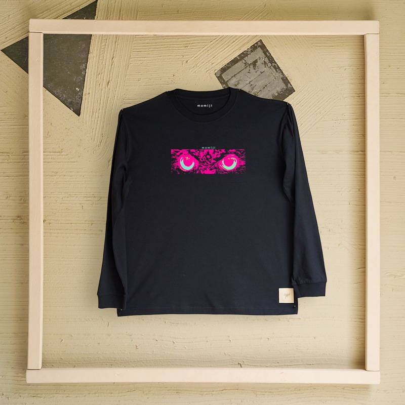 【 momiji 】 Long sleeve T the Art -幸運を告げるフクロウ-