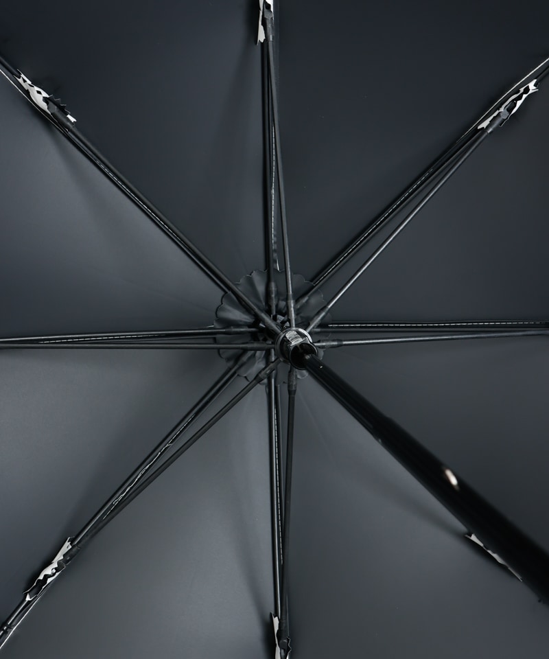 【 Beaurance （ビューランス）】サマーシールド　リボン切り継ぎ加工晴雨兼用パラソル（長傘）