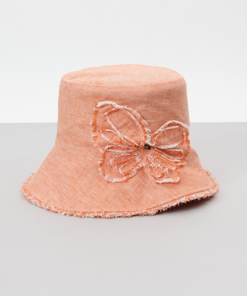 【 ANNA SUI（アナ スイ）】デニムバタフライクロッシェハット