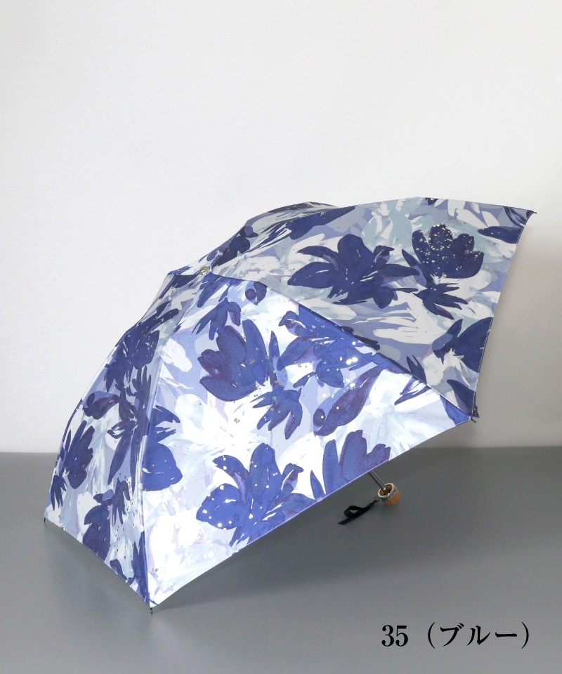 【 JILL STUART（ジル スチュアート）】ビッグフラワープリント 雨傘（折りたたみ）