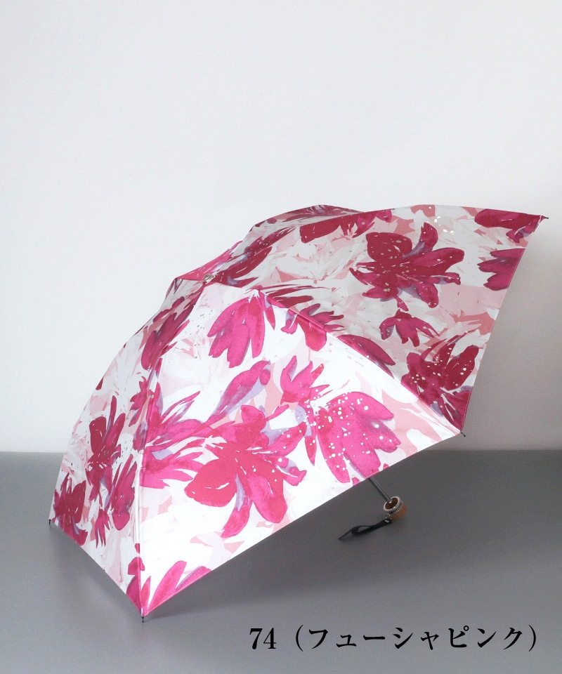 【 JILL STUART（ジル スチュアート）】ビッグフラワープリント 雨傘（折りたたみ）