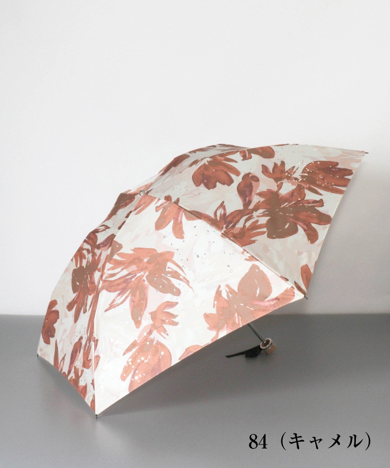 【 JILL STUART（ジル スチュアート）】ビッグフラワープリント 雨傘（折りたたみ）