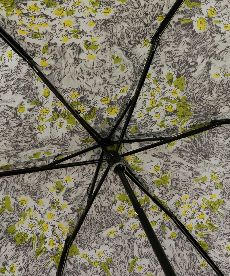 【 JILL STUART（ジル スチュアート）】アブストラクトフラワー柄 雨傘（クイックオープン・折りたたみ）