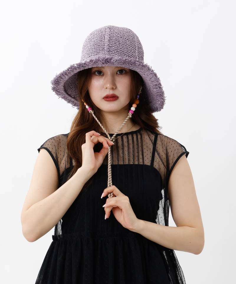 【 ANNA SUI（アナ スイ）】ペーパー手編みクロッシェハット