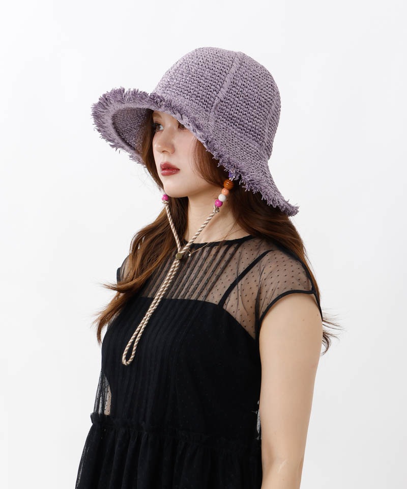 【 ANNA SUI（アナ スイ）】ペーパー手編みクロッシェハット