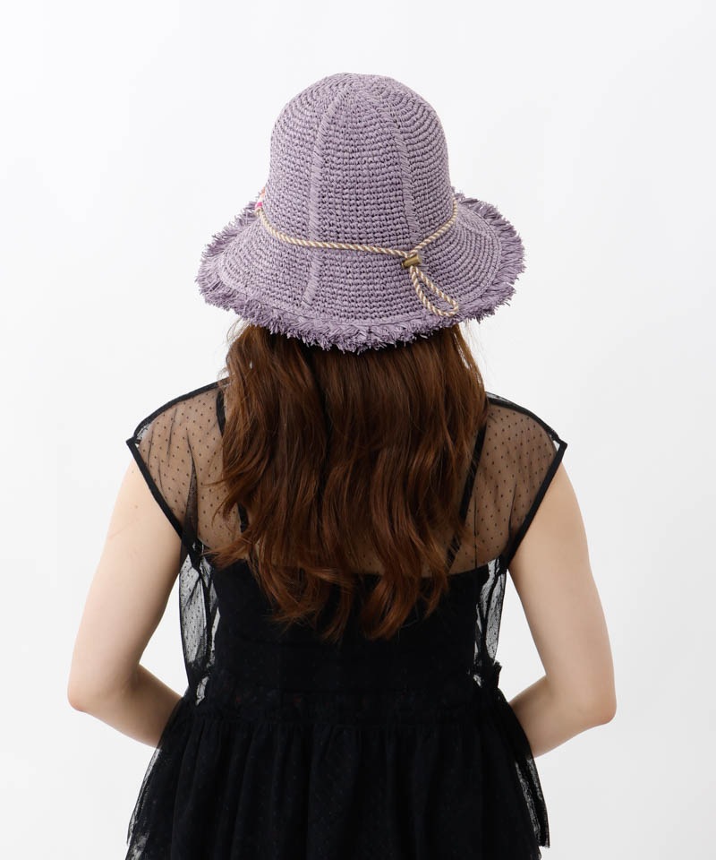 【 ANNA SUI（アナ スイ）】ペーパー手編みクロッシェハット