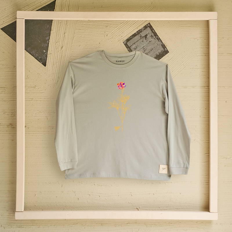 【 momiji 】 Long sleeve T the Art -芍薬１-