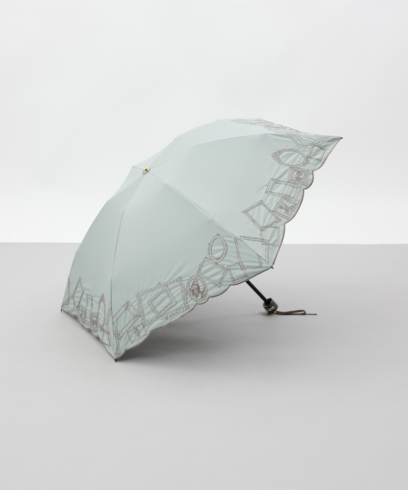 【新品】ビューランス　日傘　サマーシールド　晴雨兼用　折りたたみ　アニマル　軽量 Beaurance （ビューランス）】サマーシールド 額縁刺しゅう晴雨兼用