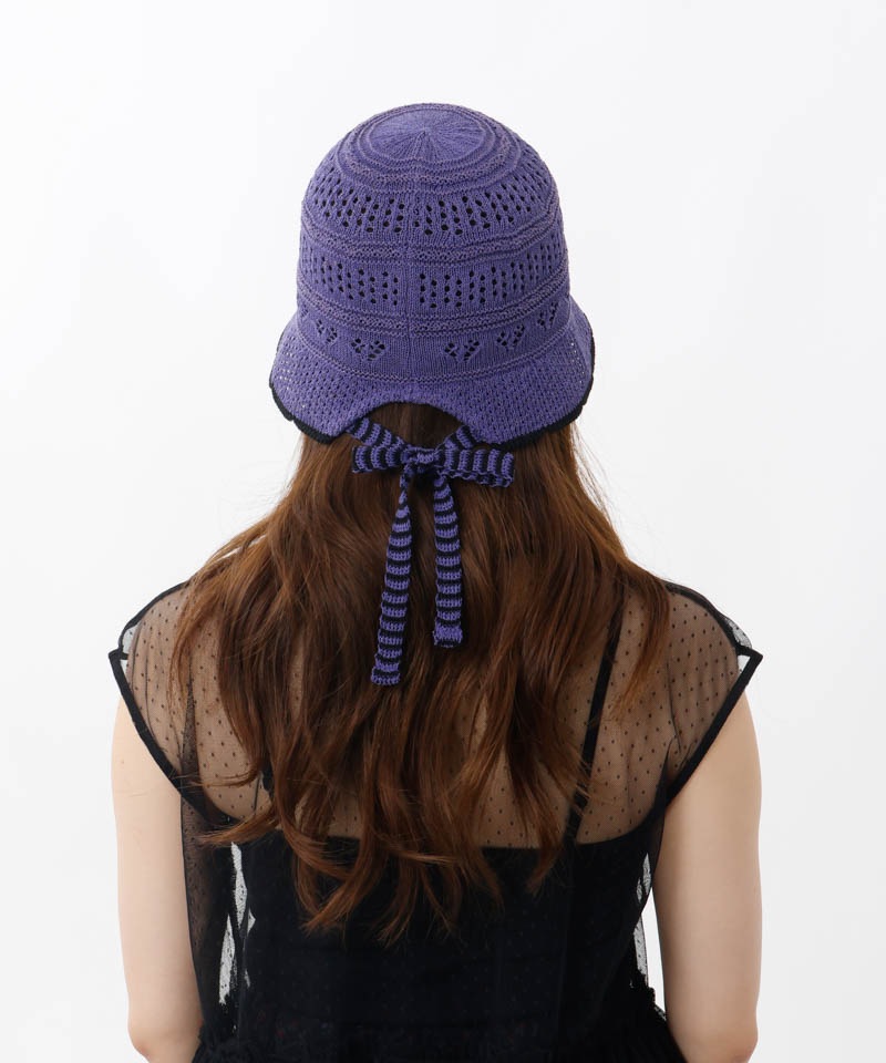 【 ANNA SUI（アナ スイ）】ハートジャカードボンネットハット