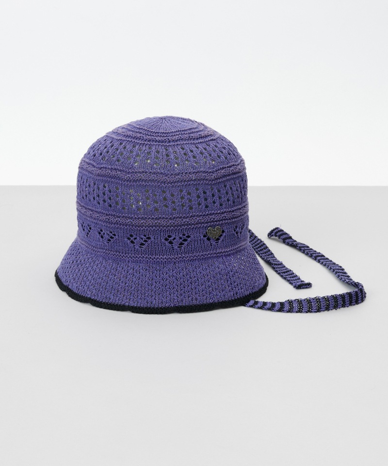 【 ANNA SUI（アナ スイ）】ハートジャカードボンネットハット
