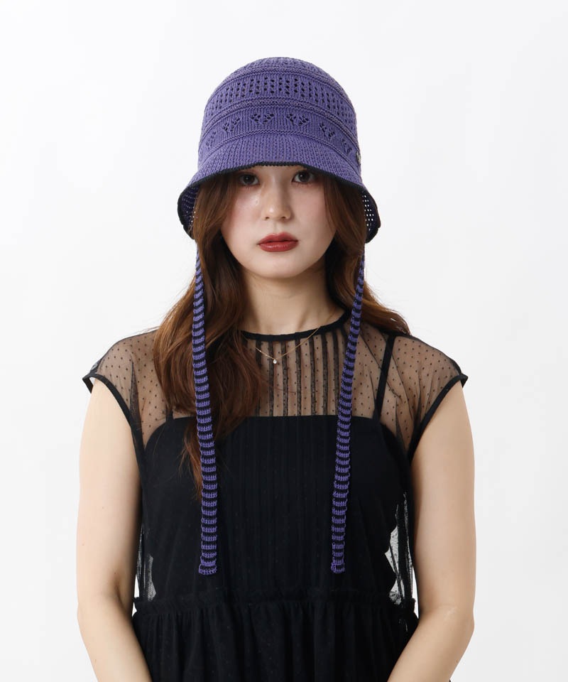 【 ANNA SUI（アナ スイ）】ハートジャカードボンネットハット
